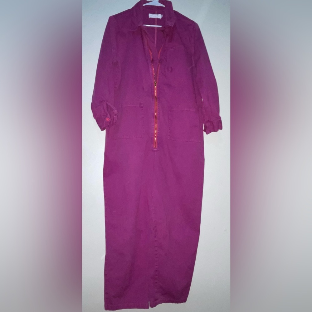 Red Sky Oversize Boho Zip Jumpsuit
